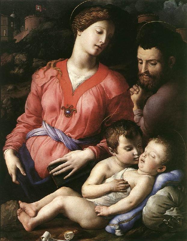 BRONZINO, Agnolo Holy Family  g oil painting image
